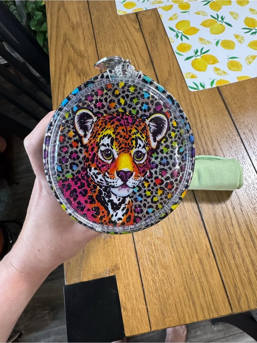 Morphe X Lisa Frank Rainbow Leopard Print Pencil Pouch Makeup Cosmetic Case Bag